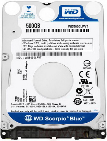 Western Digital LPVT Scorpio Blue for ultrabooks